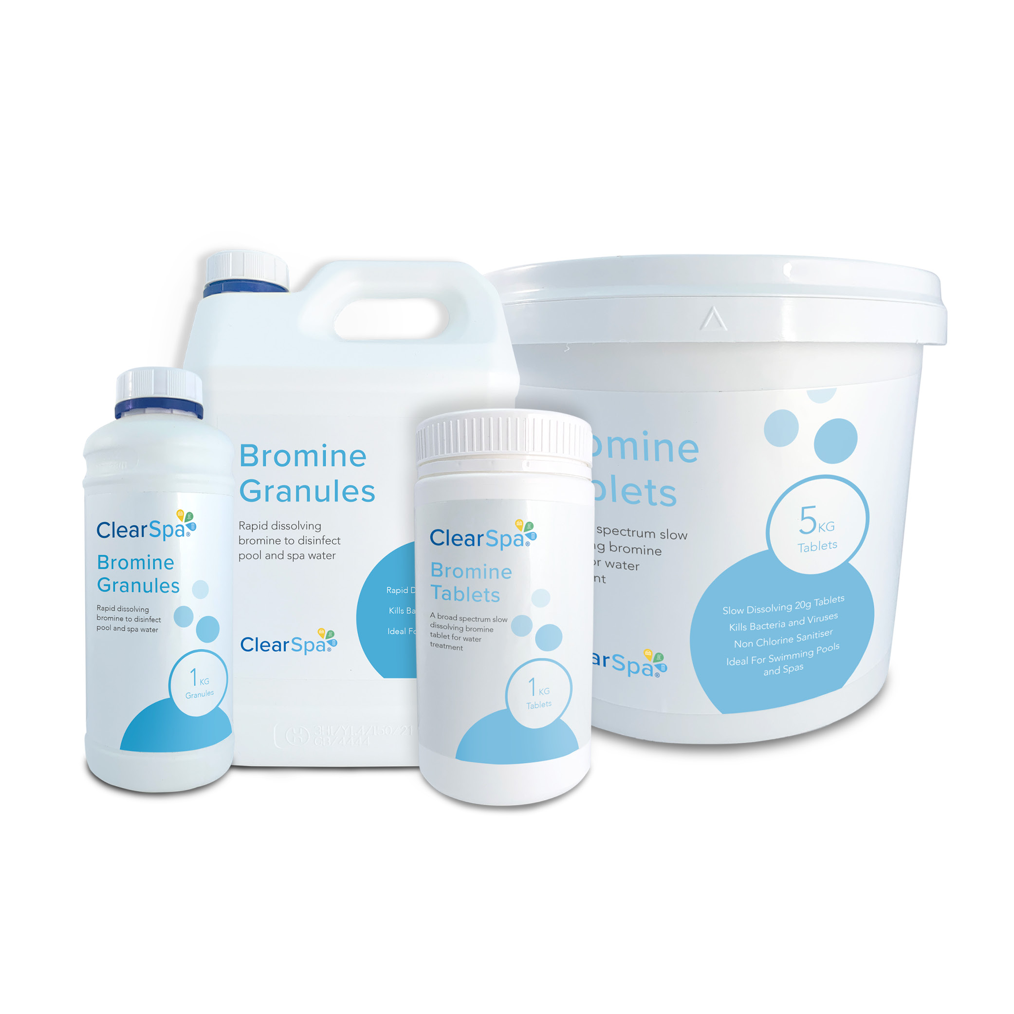 ClearSpa Bromine Tablets & Granules Range